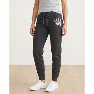 AERO Dark Charcoal Logo Joggers